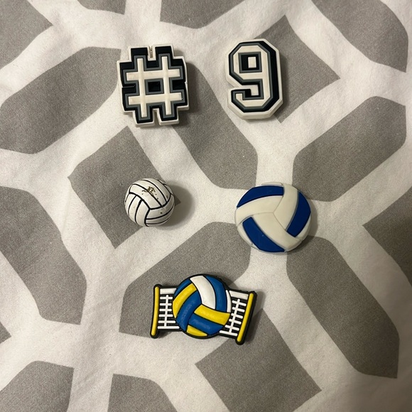 CROCS Other - 5 Volleyball Croc Charms